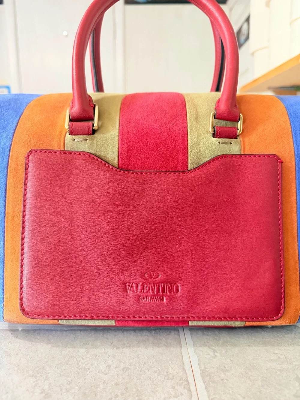 Valentino Garavani Demilune tote/ satchel features multicolor